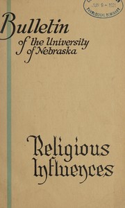 Cover of: Religious influences in the university