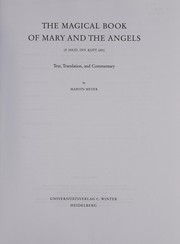 Cover of: The magical book of Mary and the angels: (P. Heid. Inv. Kopt. 685) : text, translation and commentary