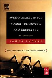 Cover of: Script Analysis for Actors, Directors, and Designers