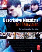 Cover of: Descriptive metadata for television by Cox, Michael