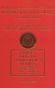 Cover of: Immunotoxicology and immunopharmacology by editors, Jack H. Dean ... [et al.].