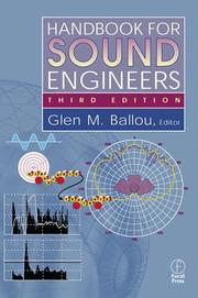 Cover of: Handbook for Sound Engineers, Third Edition
