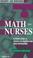 Cover of: Math for nurses