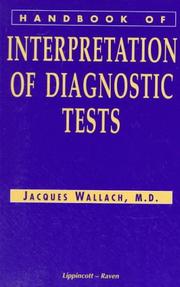 Cover of: Handbook of interpretation of diagnostic tests