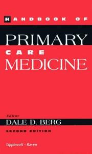 Cover of: Handbook of primary care medicine