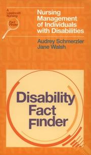 Cover of: Disability fact finder: nursing management of individuals with disabilities