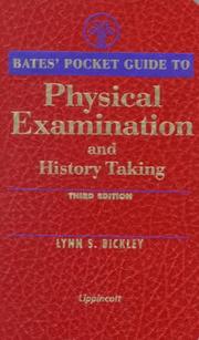 Cover of: Bates' Pocket Guide to Physical Examination and History Taking (Bates' Pocket Guide to Physical Examination and History Taki)