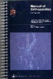 Cover of: Manual of Orthopaedics by Marc F Swiontkowski, Marc F. Swiontkowski