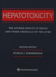 Cover of: Hepatotoxicity by Hyman J. Zimmerman