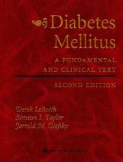 Cover of: Diabetes Mellitus: A Fundamental and Clinical Text