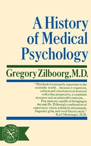 Cover of: History of Medical Psychology