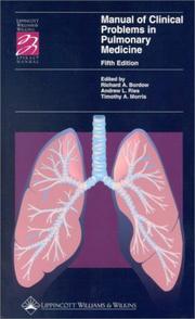 Cover of: Manual of Clinical Problems in Pulmonary Medicine (Spiral Manual Series)