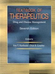 Cover of: Textbook of Therapeutics: Drug and Disease Management