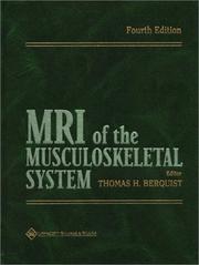 Cover of: MRI of the Musculoskeletal System