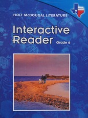 Cover of: Holt McDougal Literature: Interactive Reader Grade 6