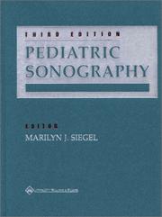 Cover of: Pediatric Sonography by Marilyn J. Siegel