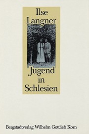 Cover of: Jugend in Schlesien: Texte der Erinnerung