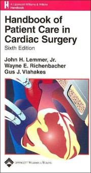 Cover of: Handbook of Patient Care in Cardiac Surgery (Spiral Manual Series)