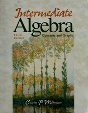 Cover of: Intermediate Algebra by Charles P. McKeague