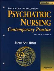 Cover of: Study Guide to Accompany Psychiatric Nursing: Contemporary Practice