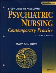 Cover of: Study Guide to Accompany Psychiatric Nursing by Mary Ann Boyd, Maryann Foley