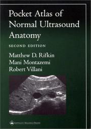 Cover of: Pocket Atlas of Normal Ultrasound Anatomy (Radiology Pocket Atlas Series) by Matthew D. Rifkin, Mani Montazemi, Robert Villani