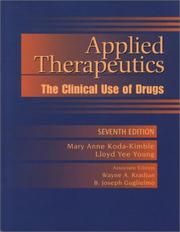 Cover of: Applied Therapeutics: The Clinical Use of Drugs