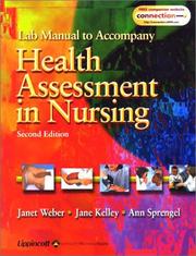 Cover of: Student Lab Manual to Accompany Health Assessment in Nursing, 2E
