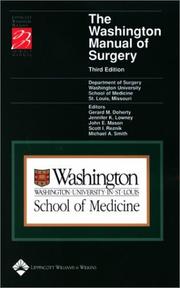 Cover of: The Washington Manual of Surgery