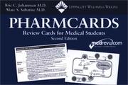 Front cover of Pharmcards by Eric C Johannsen