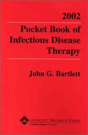 Cover of: 2002 Pocket Book of Infectious Disease Therapy | John G. Bartlett