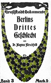 Cover of: Berlins Drittes Geschlecht