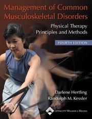 Cover of: Management of Common Musculoskeletal Disorders by Darlene Hertling
