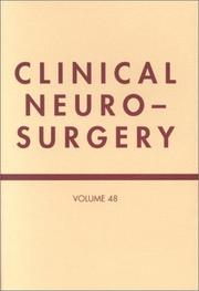 Cover of: Clinical Neurosurgery, Volume 48 by Michael M. Haglund, J. Paul Elliott