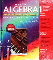 Cover of: Algebra 1: an integrated approach