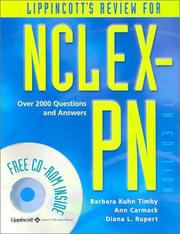 Cover of: Lippincott's Review for NCLEX-PN by Barbara Kuhn Timby, Ann Carmack, Diana Rupert, Barbara K. Timby
