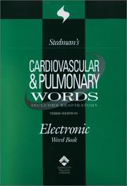 Cover of: Stedman's Cardiovascular & Pulmonary Words: Includes Respiratory (CD-ROM for Windows)