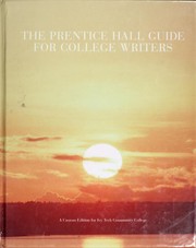 Cover of: The Prentice Hall guide for college writers by 