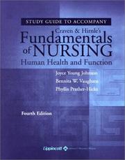 Cover of: Study Guide to Accompany Fundamentals of Nursing | Ruth F. Craven