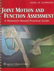 Cover of: Joint motion and function assessment: a research-based practical guide