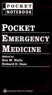 Cover of: Pocket Emergency Medicine (Pocket Notebook) by Ron M. Walls