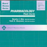Cover of: Brs Pharmacology (Board Review) by Sandra L., M.D. Kim, Todd Swanson
