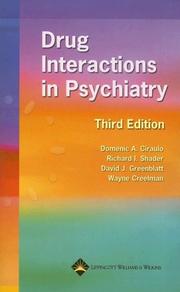 Cover of: Drug Interactions in Psychiatry