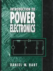 Cover of: Introduction to power electronics by Daniel W. Hart