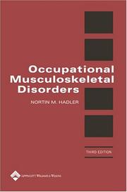 Cover of: Occupational Musculoskeletal Disorders | Nortin M. Hadler