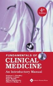 Cover of: Fundamentals of Clinical Medicine: An Introductory Manual