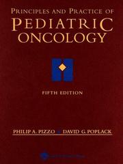 Cover of: Principles and practice of pediatric oncology