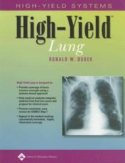 Cover of: High-Yield&#8482; Lung (High-Yield&#8482; Systems Series) by Ronald W. Dudek