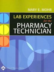 Cover of: Lab experiences for the pharmacy technician
