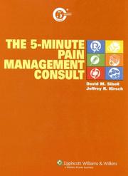 Cover of: The 5-Minute Pain Management Consult (The 5-Minute Consult Series)